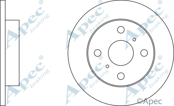 APEC BRAKING Jarrulevy DSK245